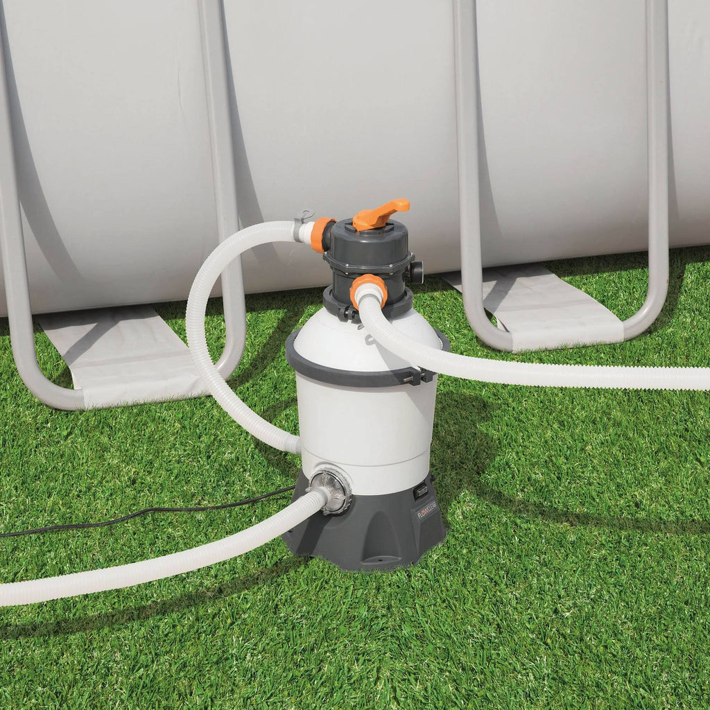 1000 GPH Silica & Sand Swimming Pool Filter Pump Gray C892