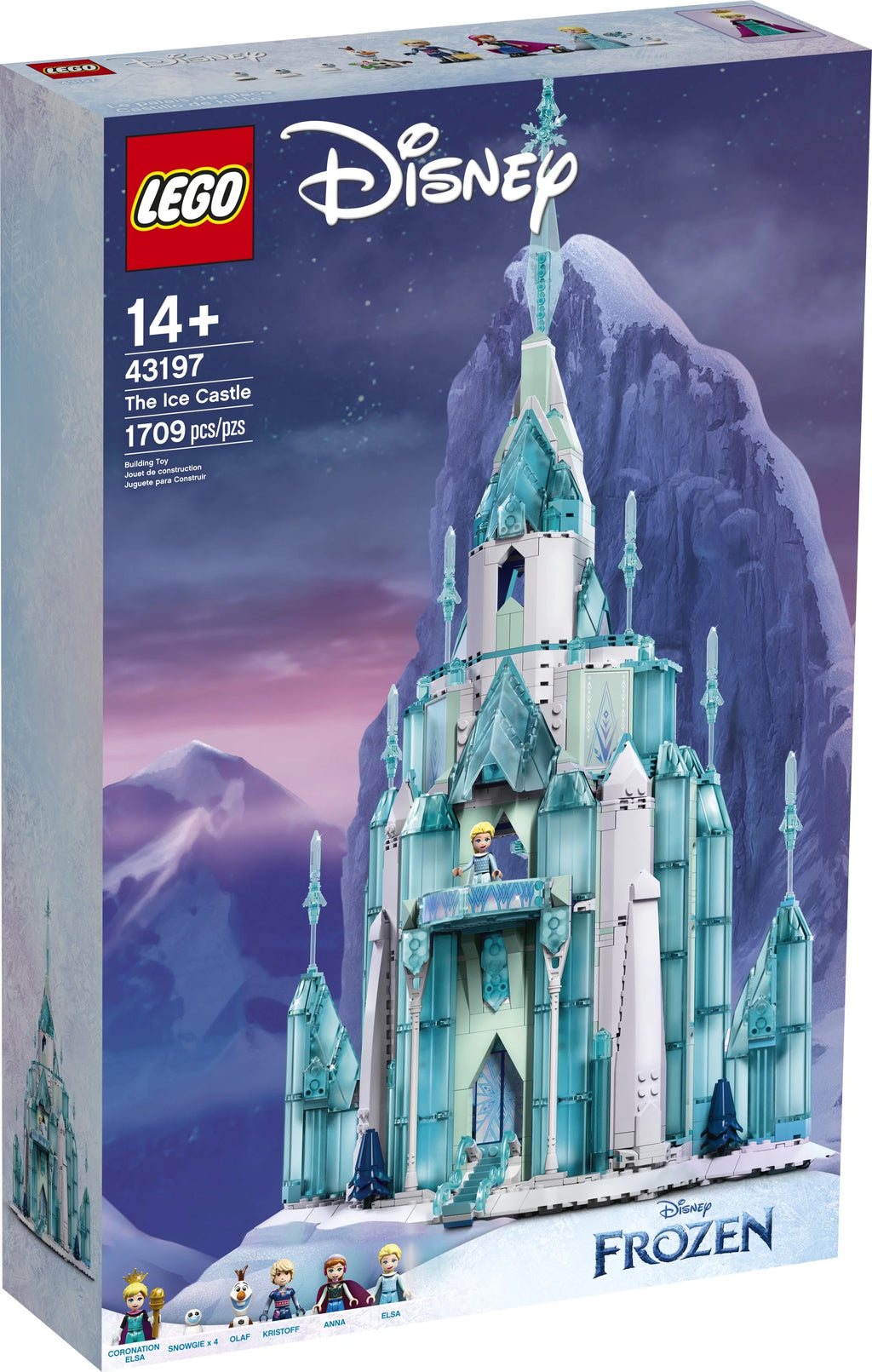 Disney Princess Ice Castle Building Toy with Anna and Elsa Mini Doll Figures L647787
