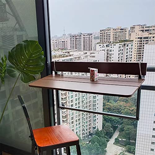 Brown Adjustable Height Folding Bar Table O85228