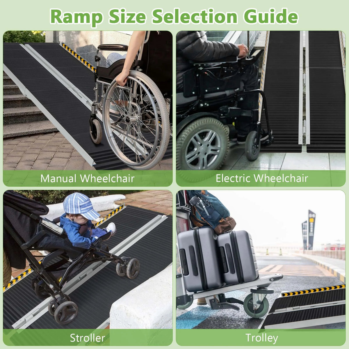 Portable Aluminum Wheelchair Ramp 6 FT R17246