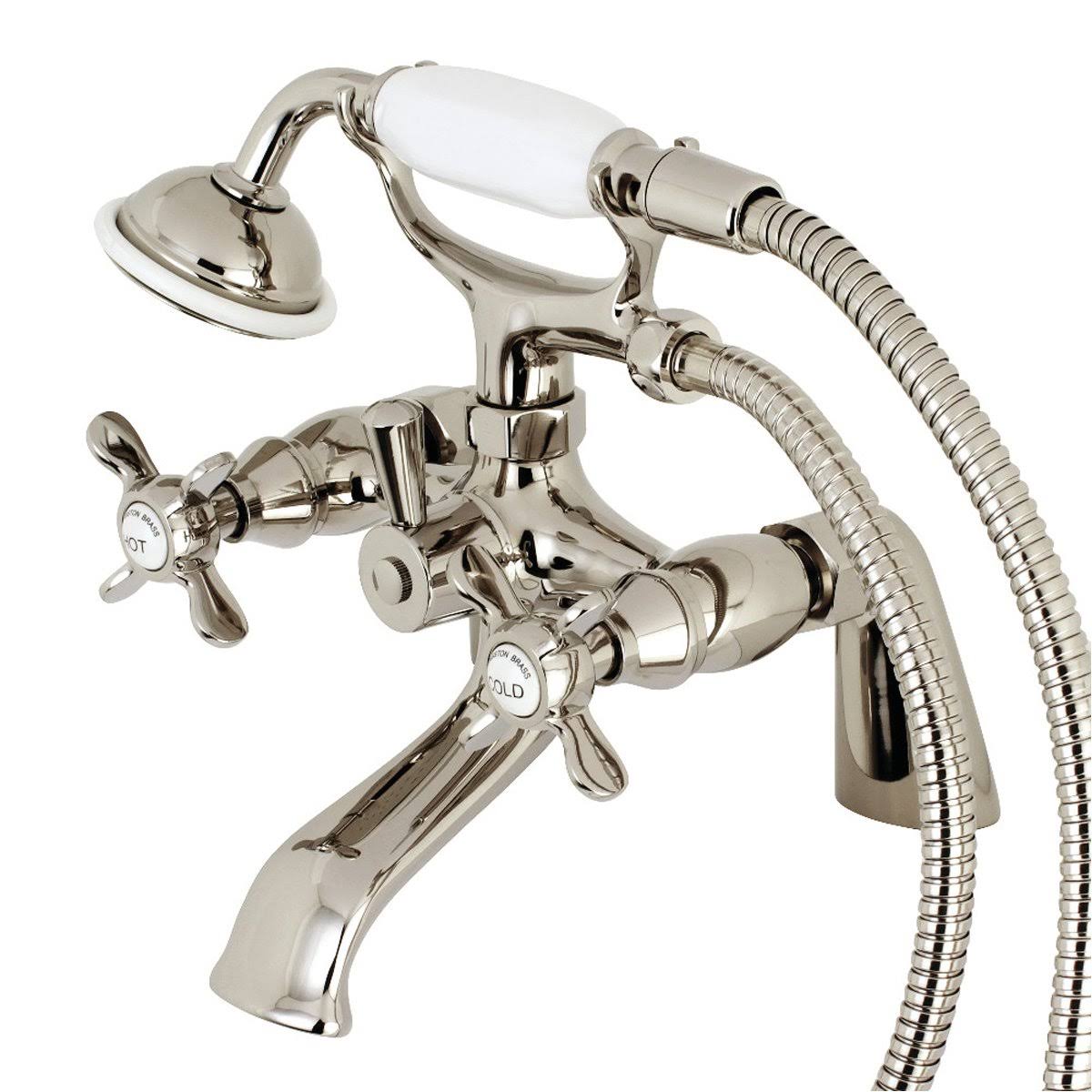 Antique Brass Clawfoot Tub Faucet with Hand Shower B9020