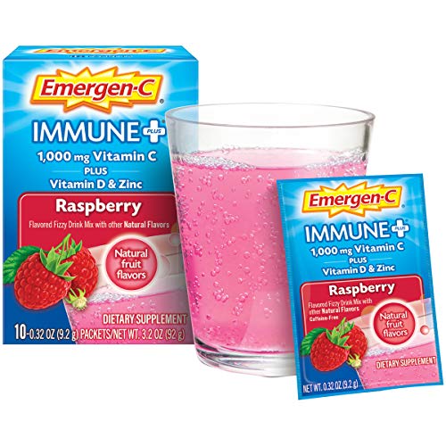 Raspberry Flavor Vitamin C Powder Supplement - 10 Count Y365553
