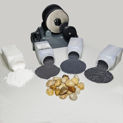 3 LBS Rock Tumbler Grit Set - 4 Step Tumbling Media O567343