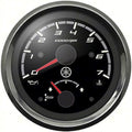 Chrome-Black Gauge, Tachometer-Trim B76031