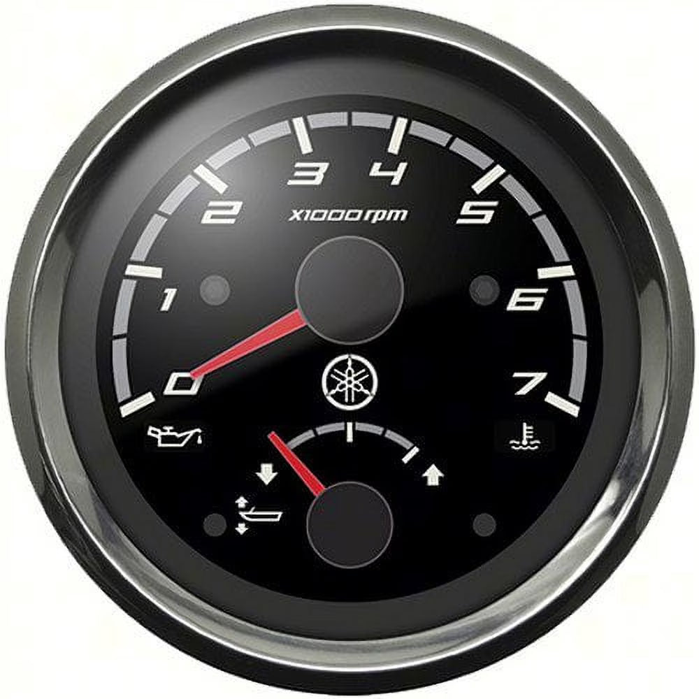 Chrome-Black Gauge, Tachometer-Trim B76031