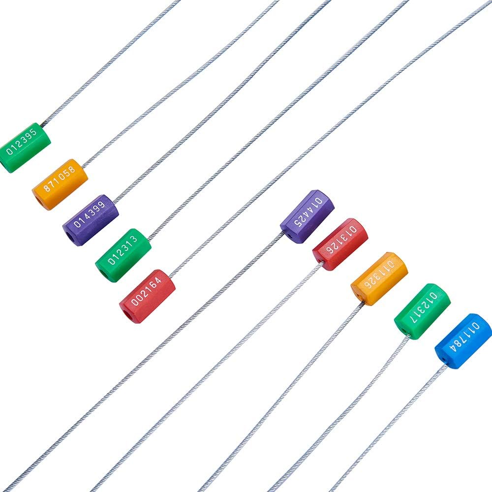 200pcs Anti-Tamper Shipping Seals (5 Colors) Pack of 2 C86516