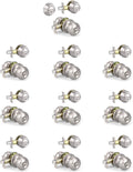10 Sets Keyed Alike Door Handleset with Deadbolt, Satin Nickel Entry Door Knob with Double Cylinder Deadbolt J28886