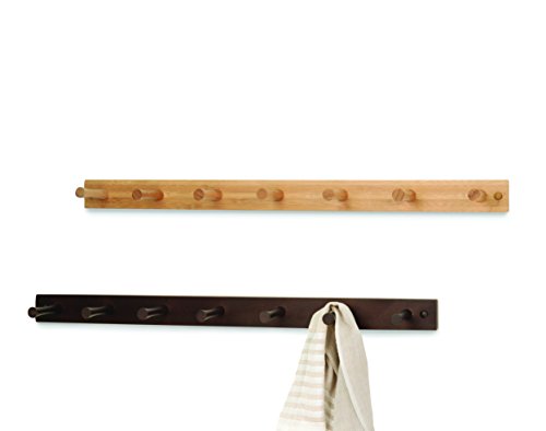 7-Hook Bamboo Wall-Mounted Hat Organizer & Coat Hanger G735894