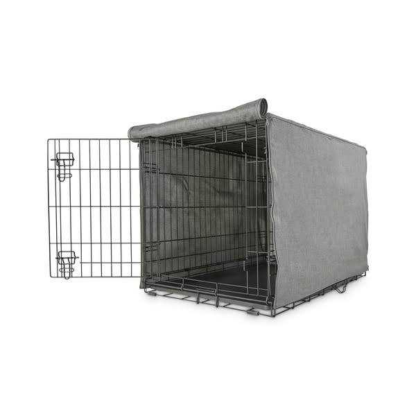 Grey Dog Crate Cover W3758