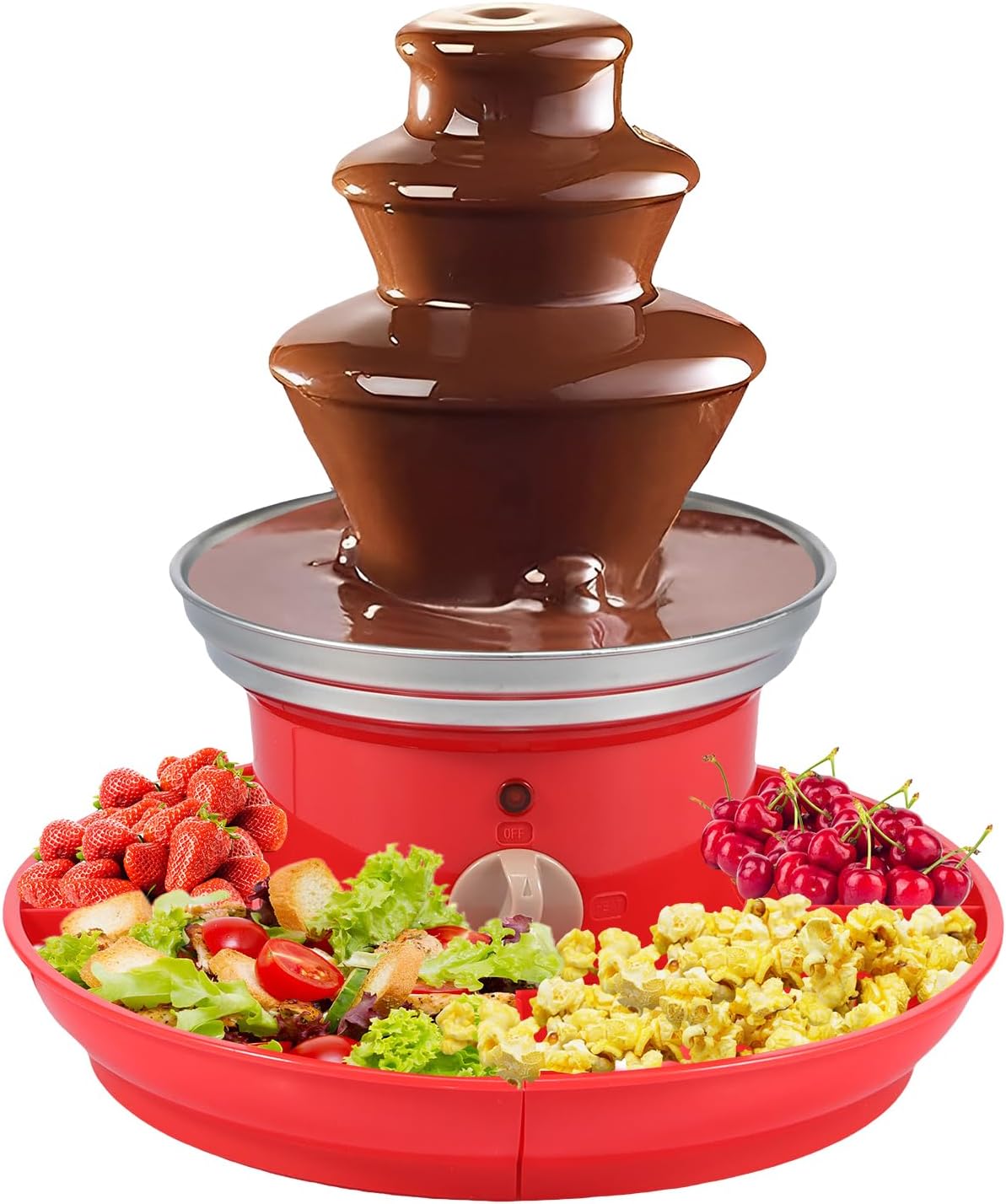 17oz Electric Chocolate Fountain Machine with Removal Serving Tray I329683