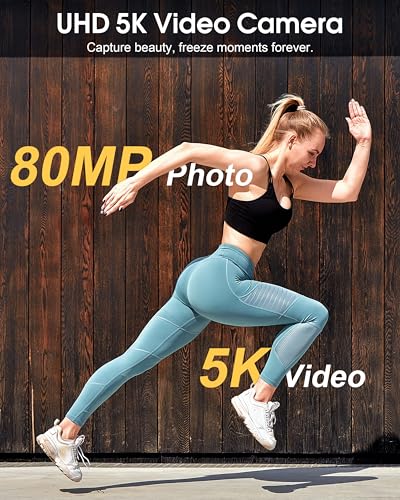 80MP Digital Camera with 4.0" Touch Screen, 18X Digital Zoom, 32GB Card N875453