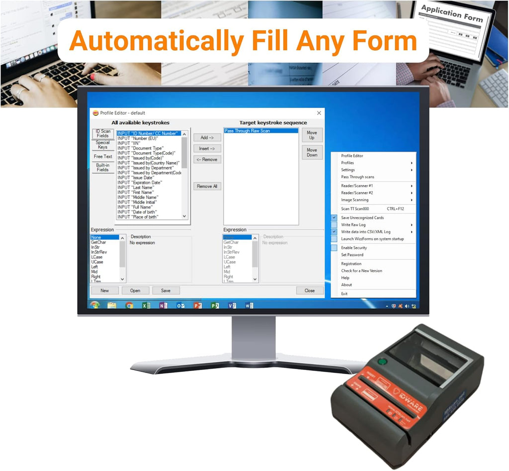 ID Scanner Desktop Solution with M280 ID Scanner R28191