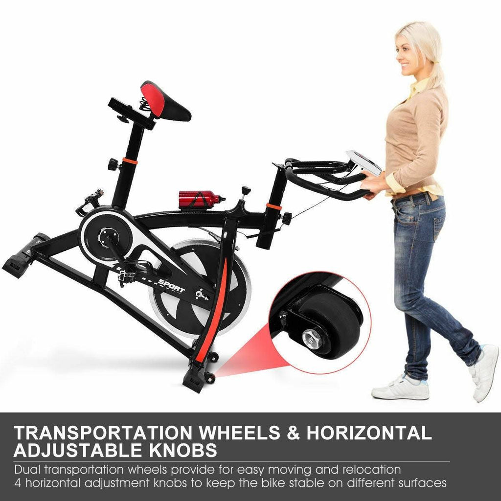 Black Adjustable Exercise Bike S848