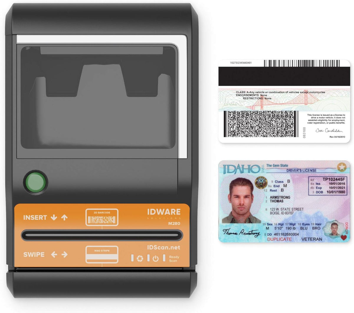 ID Scanner Desktop Solution with M280 ID Scanner R28191