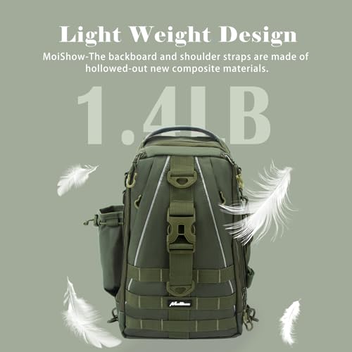 Fishing Tackle Backpack with Rod Holder Q111888