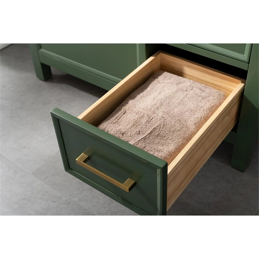 36" Green Wood Sink Vanity Cabinet W775