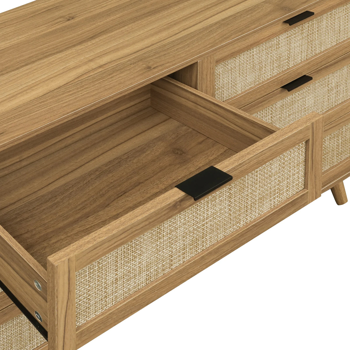 Modern Rattan 6 Drawer Dresser S49455