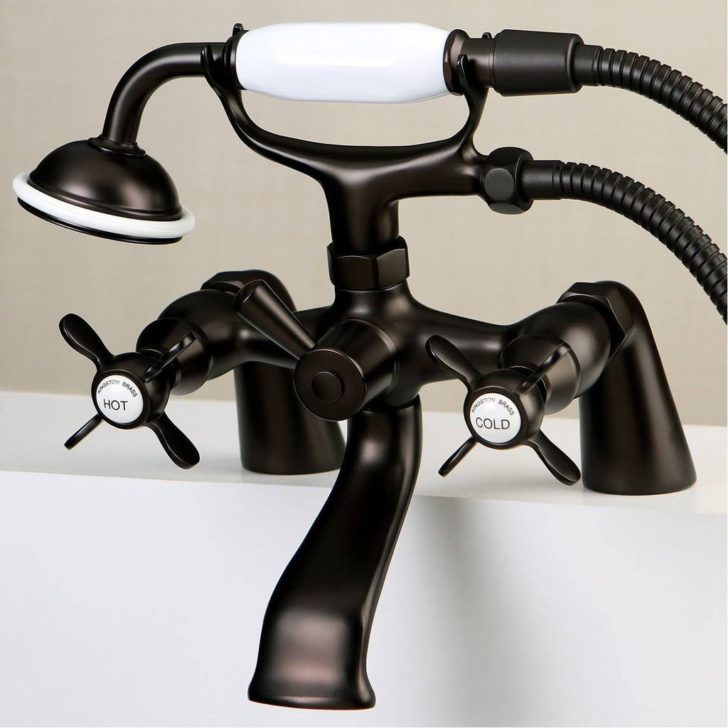 Antique Brass Clawfoot Tub Faucet with Hand Shower B9020