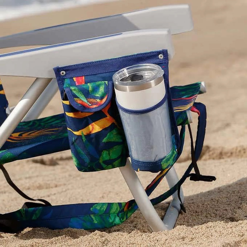 Dark Blue 2 Pack Backpack Beach Chair I139784