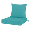 Black 24x24 Outdoor Chair Cushion Set with Ties S86591