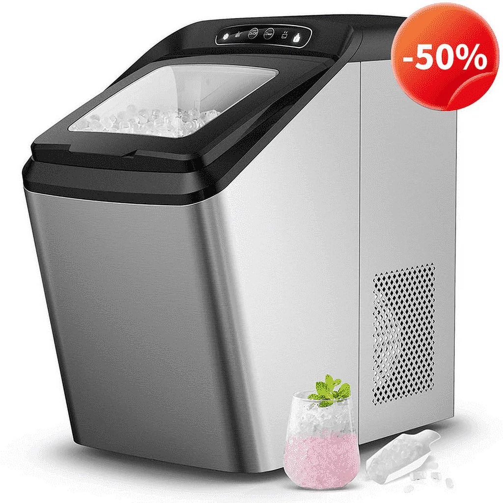 Countertop Stainless Steel Nugget Ice Maker D44245
