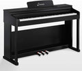 88-Key Weighted Action Digital Piano with Furniture Stand, Triple Pedals, Black F340