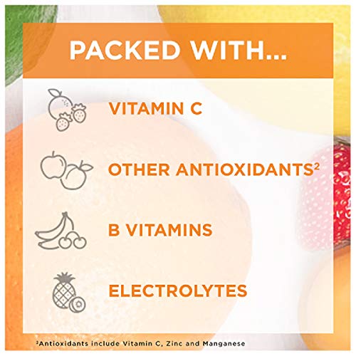 Raspberry Flavor Vitamin C Powder Supplement - 10 Count Y365553