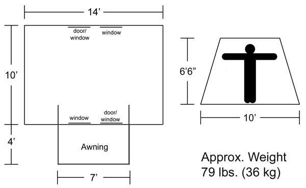 Canvas 8-Person Flex Bow Tent U82187