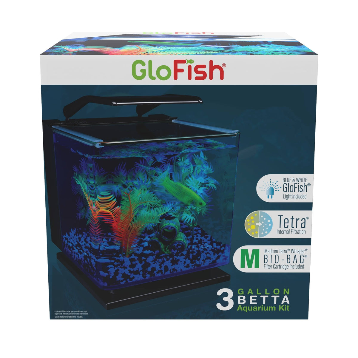 Betta Glass Aquarium Kit 3gal V487
