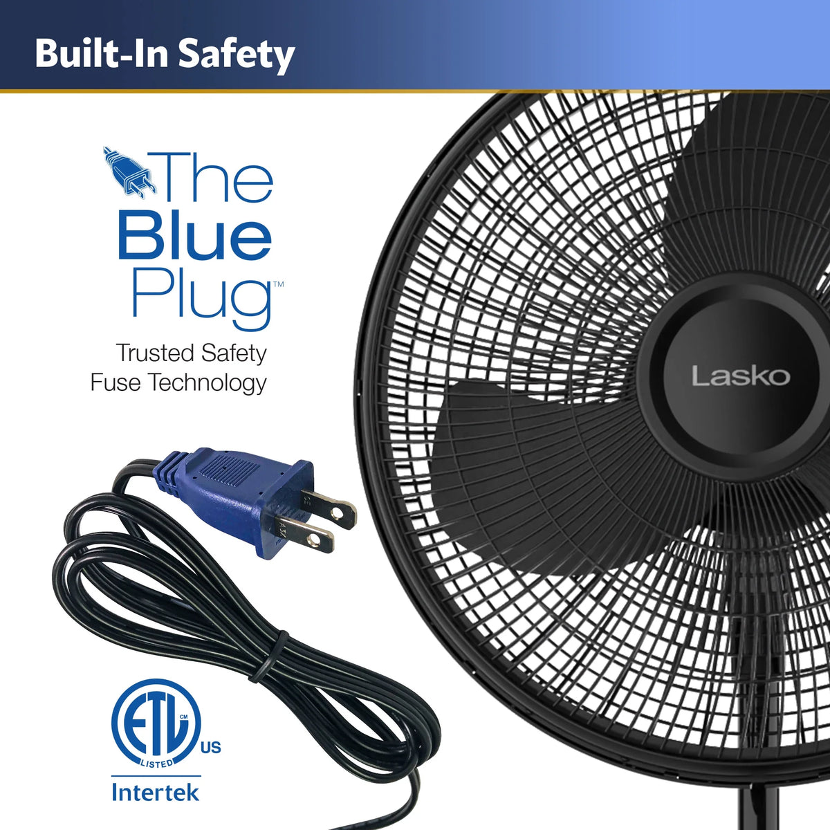 16 Oscillating Adjustable Pedestal Fan with 3-Speeds, Black Q2981