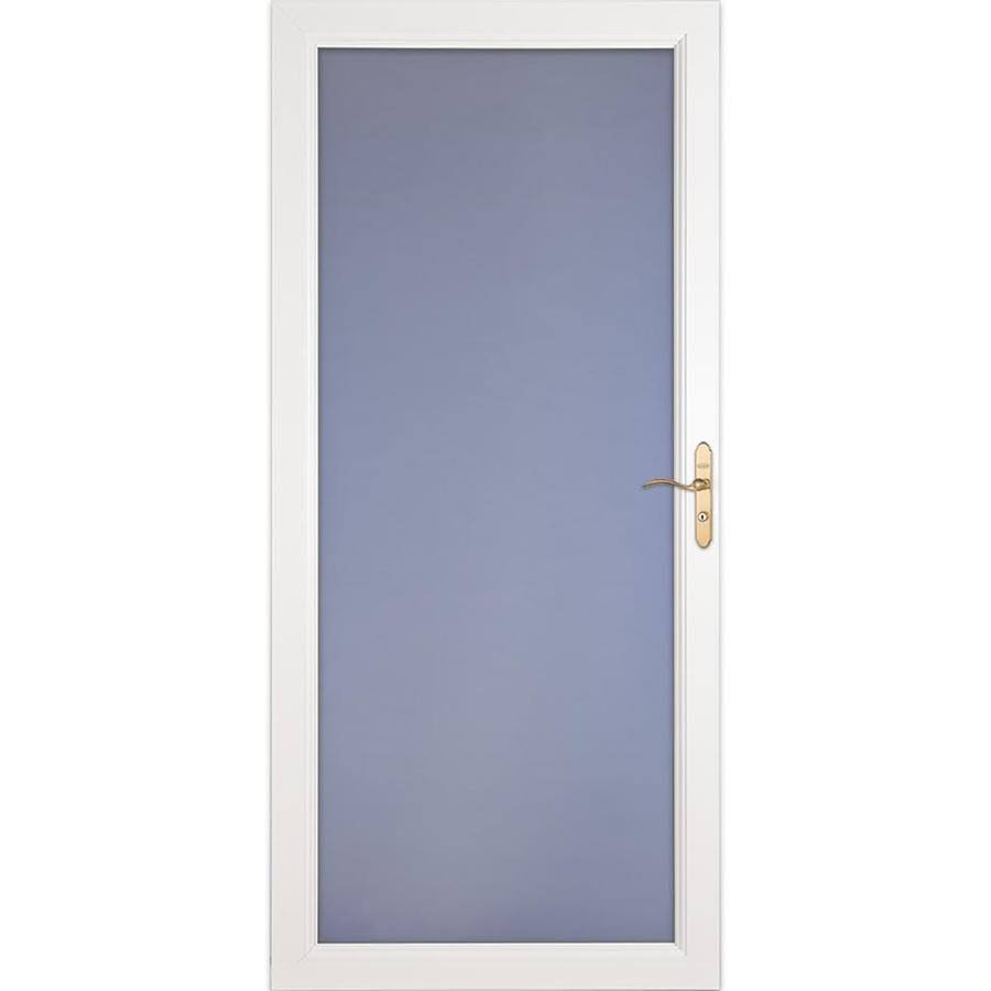 White Full-view Aluminum Storm Door 32-In x 81-In H766564