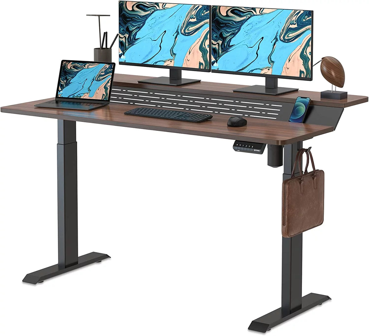 Electric Height Adjustable 55x24 Inches Standing Desk C801