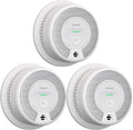 2-in-1 Smoke and Carbon Monoxide Detector Alarm, 10-Year Battery-Operated Dual Sensor, Pack of 3 I477