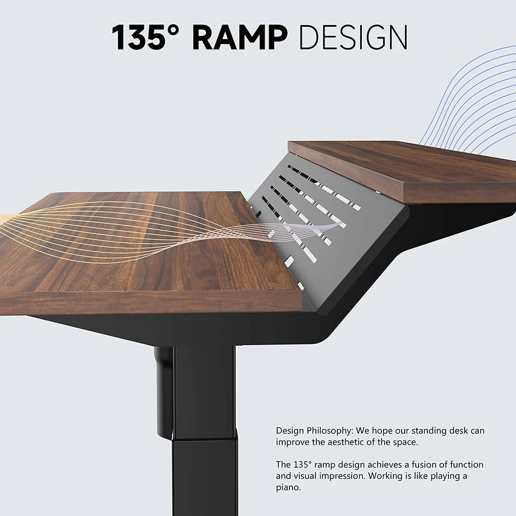 Electric Height Adjustable 55x24 Inches Standing Desk C801