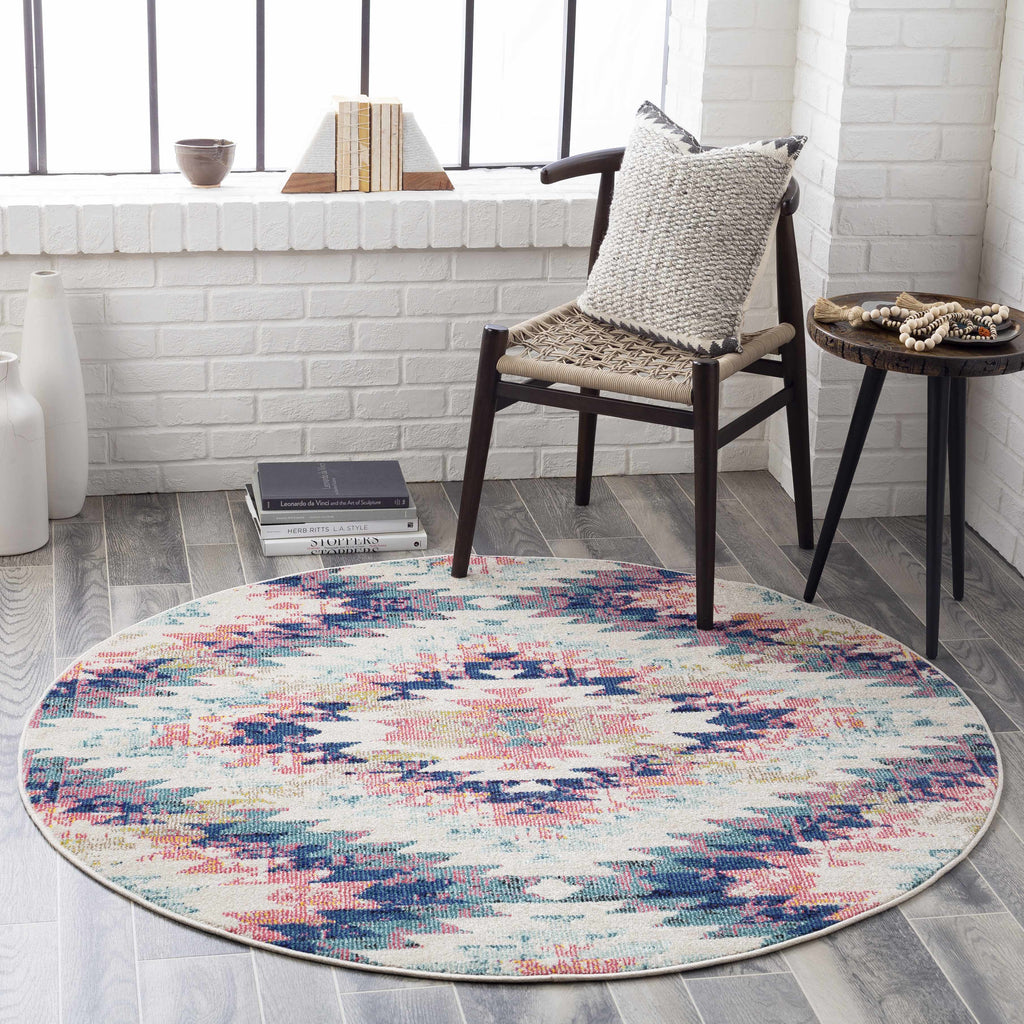 Blue Black Gray Area Rug X15196