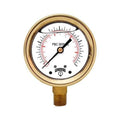 4x22 Brass Case Pressure Gauges C45337