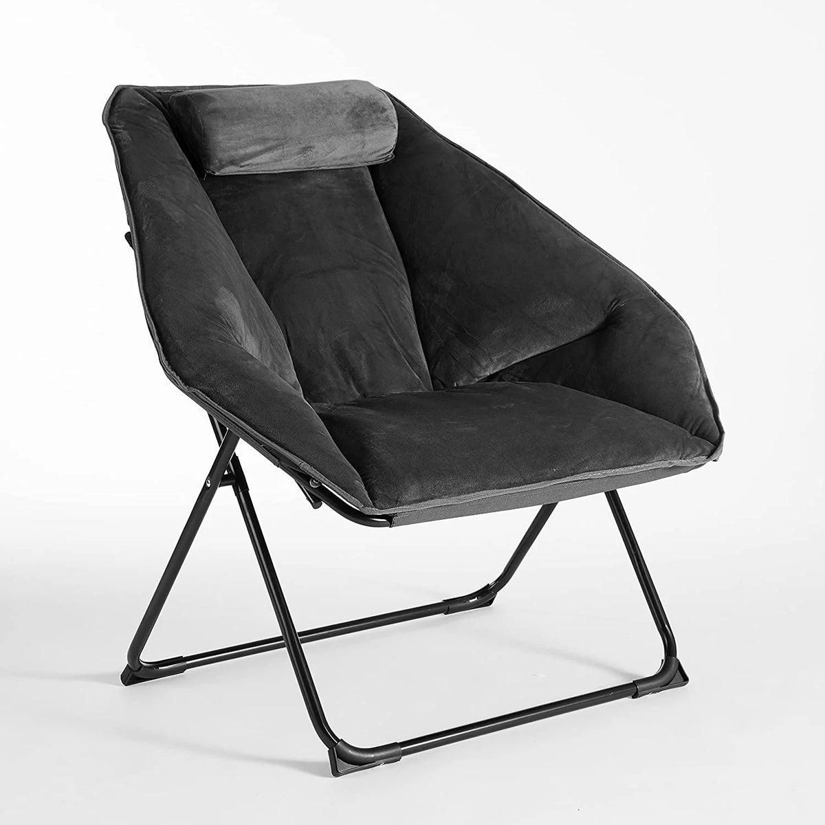 Grey Micromink Folding Chair Y340