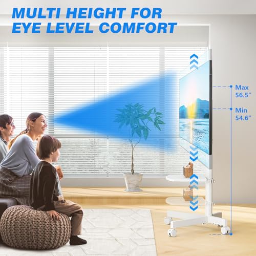 Rolling TV Stand with Shelf for 23-65 inch TVs O210