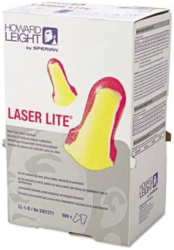 Single-Use Earplugs 32NRR Magenta/Yellow 500 Pairs Z529