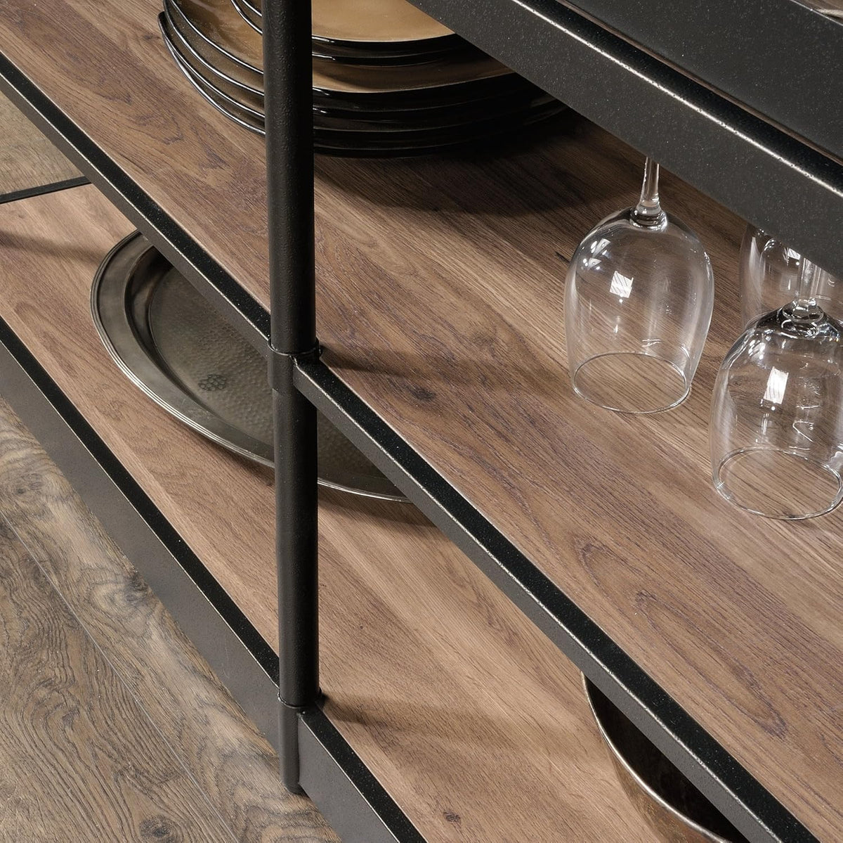 Black Triangular Side Table C5762