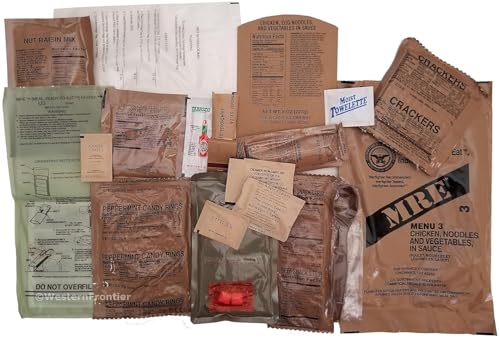 24 Pack MRE Meals Ready to Eat Variety Pack with Flameless Heater L2920