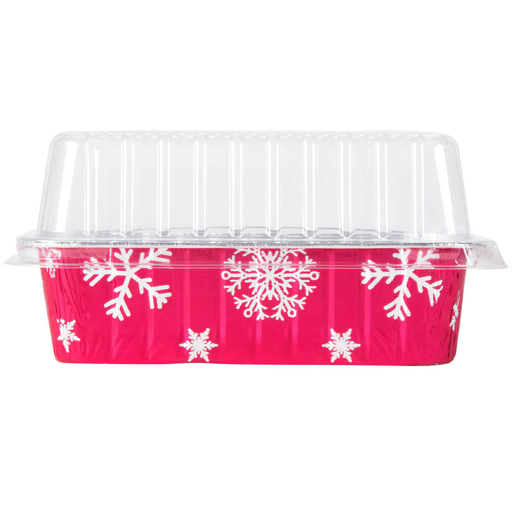 Aluminum Loaf Pan with Plastic Dome Lid Pack of 100 B62493