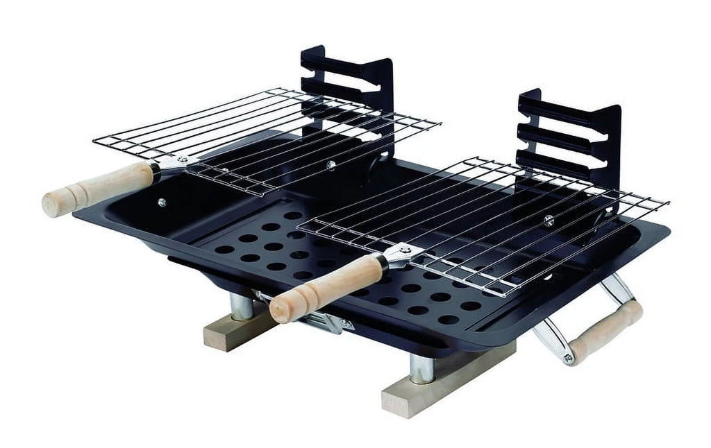 Black Steel Charcoal Grill Y572457
