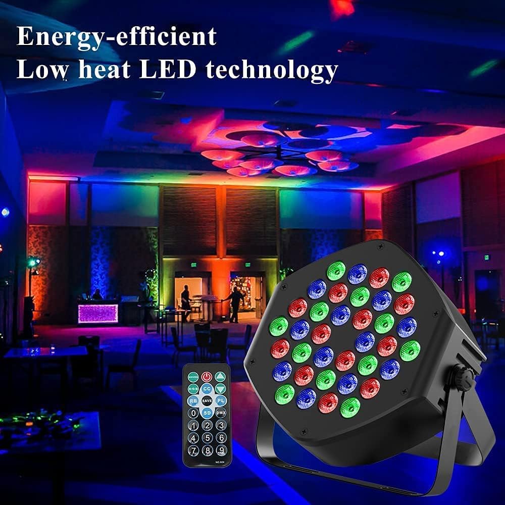 36 LED RGB Par Cans Lights 4 Pack C406