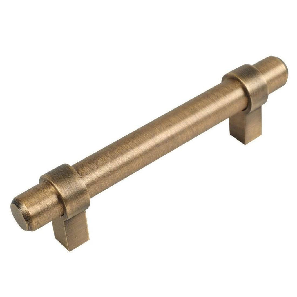 Brushed Antique Brass Bar Cabinet Handle Pull 3-1/2 inch 25 Pack X142135
