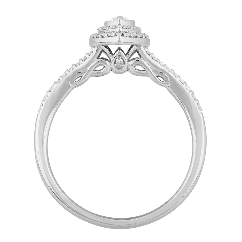 .33 CT Diamond Marquise Engagement Ring in 10K White Gold, Size 7 I32953