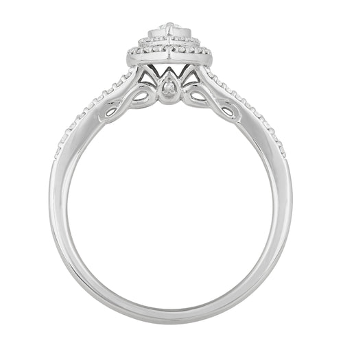 .33 CT Diamond Marquise Engagement Ring in 10K White Gold, Size 7 I32953