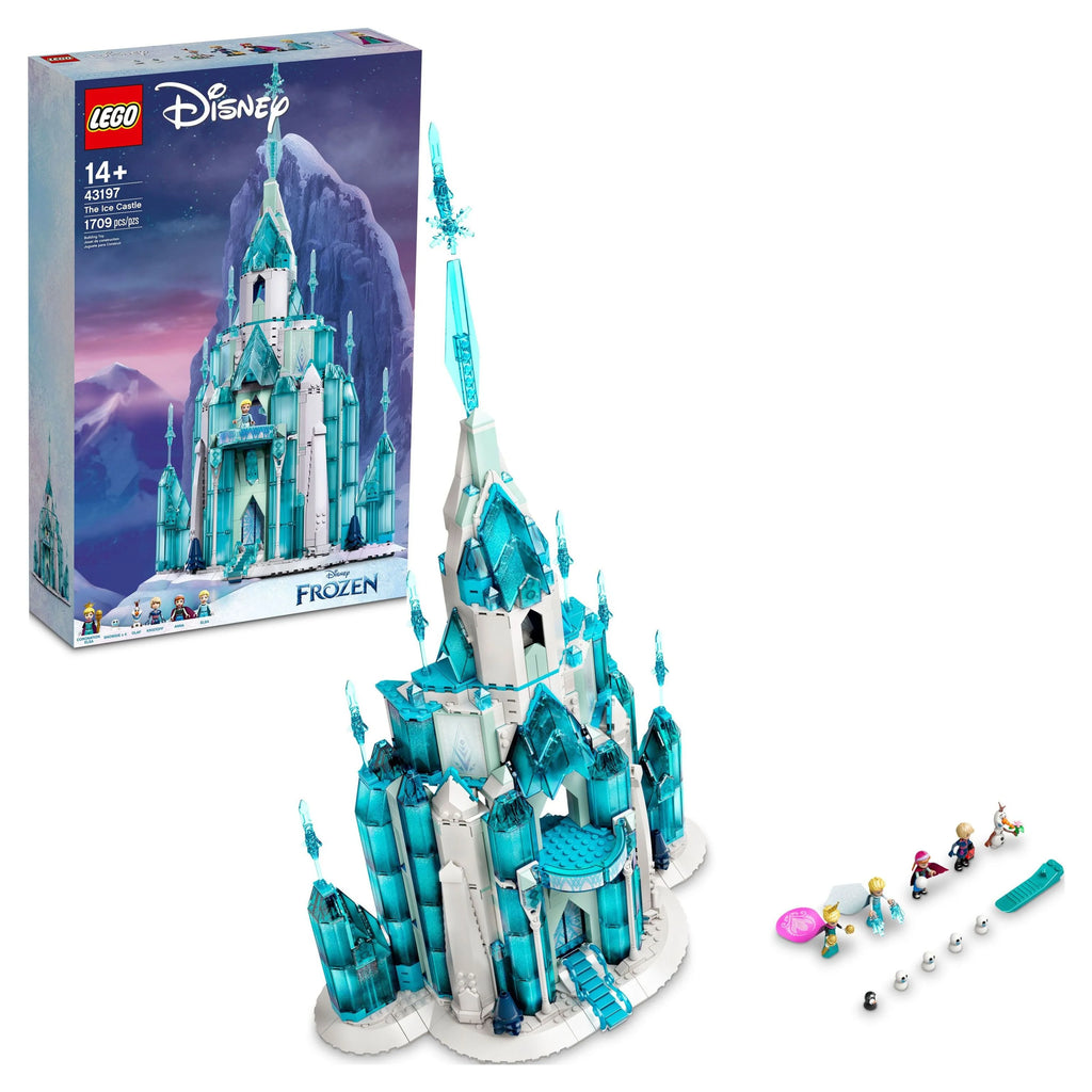 Disney Princess Ice Castle Building Toy with Anna and Elsa Mini Doll Figures L647787