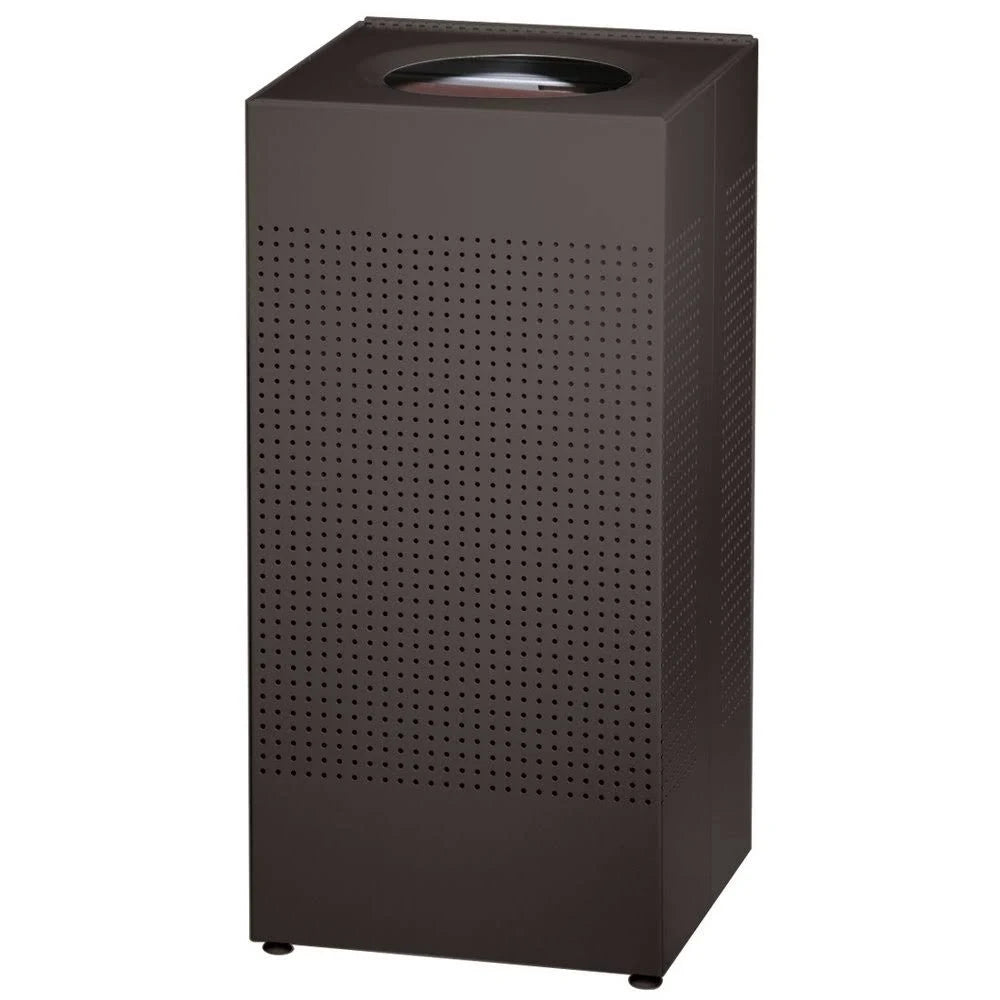 24 Gal Black Square Trash Can Z746