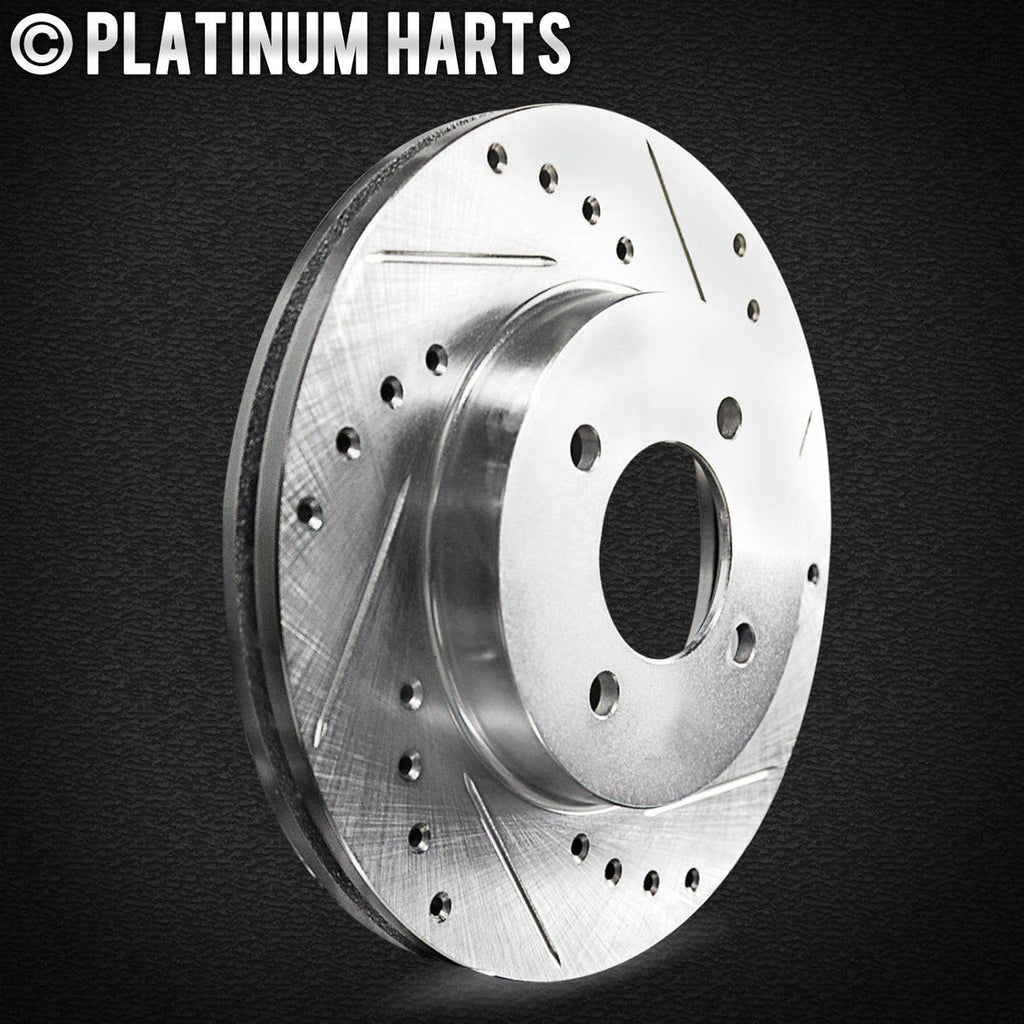 Platinum Drill/Slot Disc Brake Rotors and Heavy Duty Pad K3633